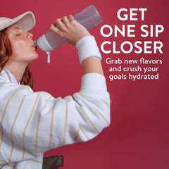 Close-up of Pedialyte label highlighting electrolytes and low-calorie information