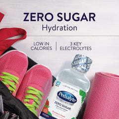 Pouring Pedialyte Strawberry Smash into a glass for refreshing, sugar-free hydration