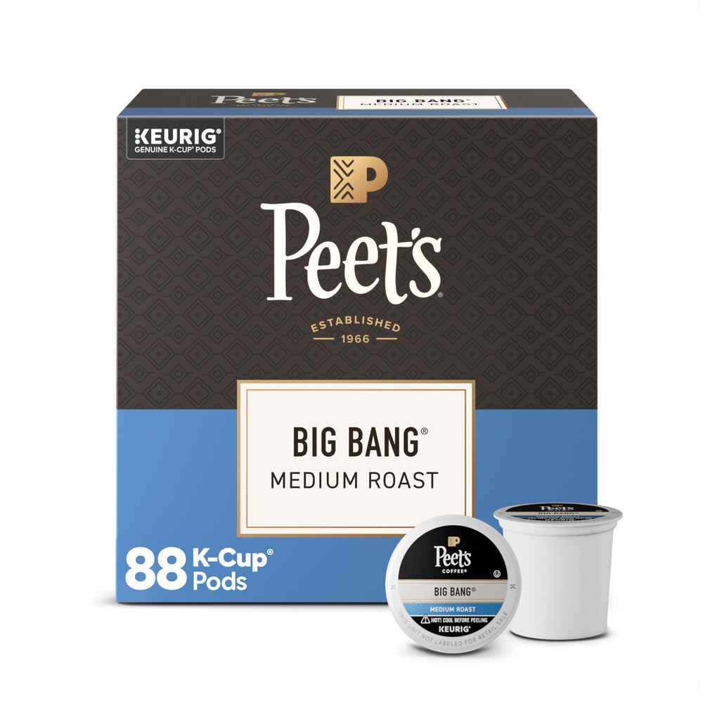 Peet's front packaging showing box and branding, conveys reliability