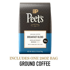 Peet's Coffee close-up of ground texture highlighting freshness