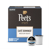 Peet's front packaging showing Café Domingo and package benefit