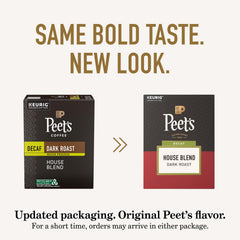 Peet's dark roast coffee grounds texture highlighting rich aroma benefit