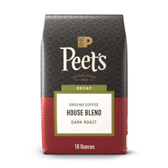 Peet's Coffee front packaging showing 18 ounce bag for convenient storage