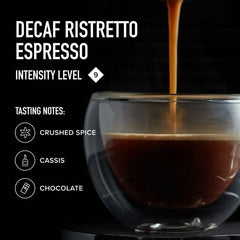 Peet's Decaffeinato Ristretto all 100 capsules spread to show quantity