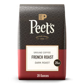 Peet's front packaging of 28oz French Roast showing bold branding and size