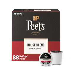 Peet's front packaging showing four-box bundle and pod count for convenience