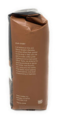 Peet's close-up of whole beans revealing dark roast texture and aroma