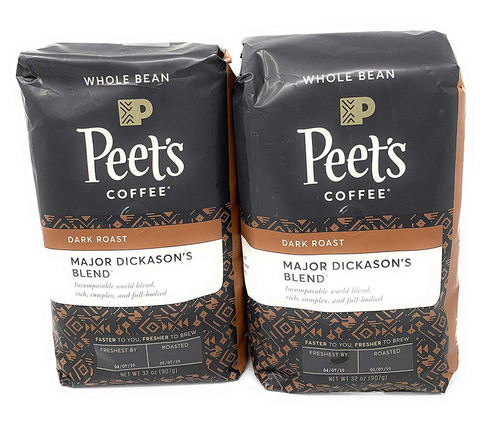 Peet's Coffee front packaging showing blend name and pack size, quick product ID