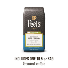 Peet's label close-up highlighting roast level and flavor notes to inform taste