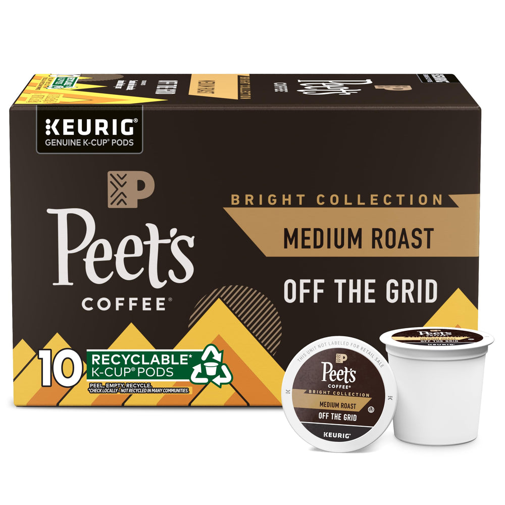 Peet's front packaging box showing product and count, clear shelf appeal