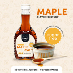 Peggy's Food label detail showing sweeteners and gluten-free claim