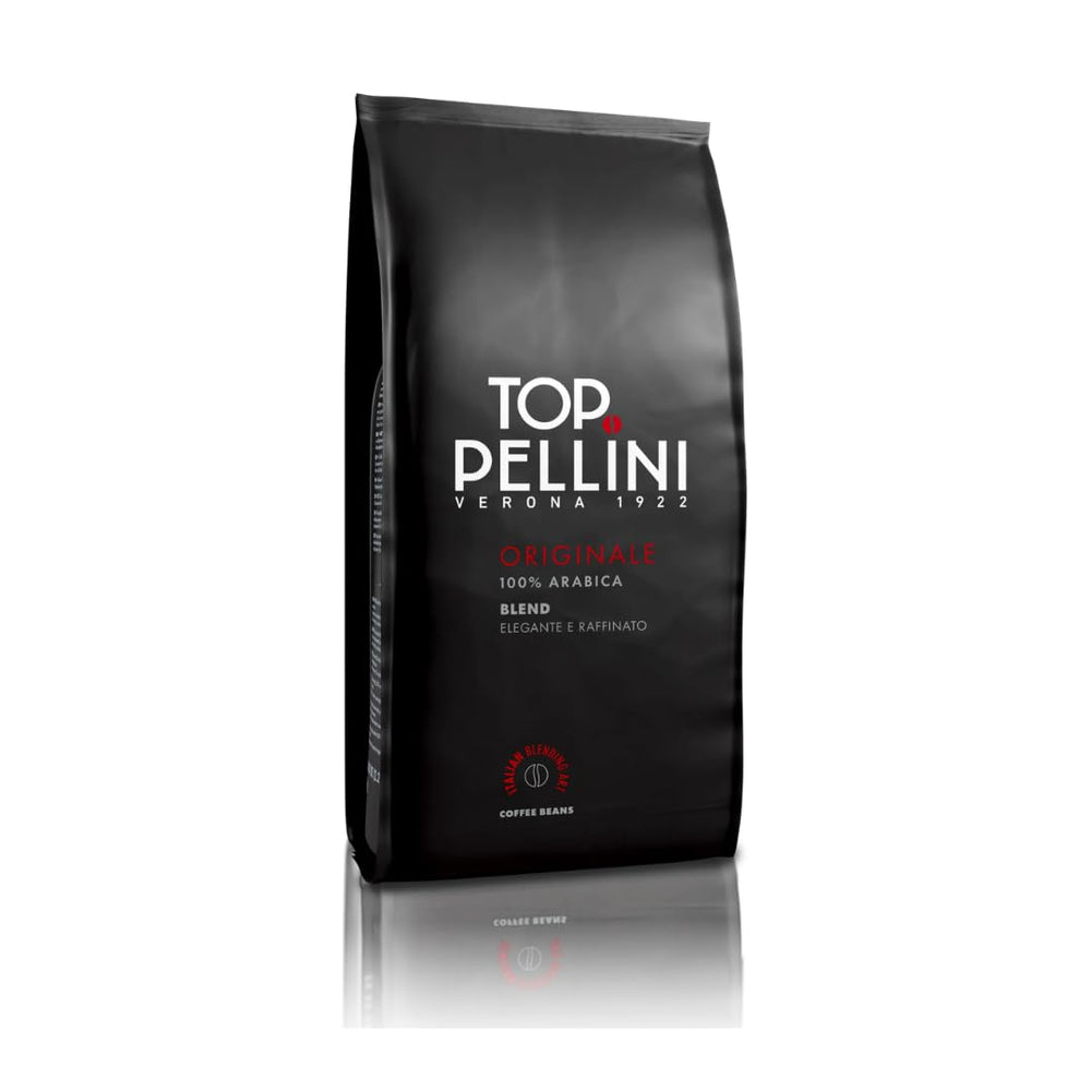 Pellini wholebean front packaging showing 2.2 lb bag and Italian branding, fresh aroma