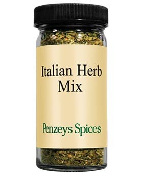 Penzeys jar front view showing label and convenient size for quick seasoning