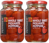 Peppadew jar front label showing product and flavor, highlights readiness to use
