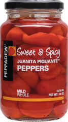 PEPPADEW jar front view showing label and whole peppers for quick pantry flavor