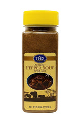 Pepper Soup Mix front packaging showing brand and size delivering authentic flavor