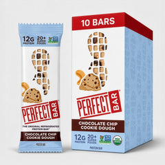 Perfect Bar front packaging showing cookie dough flavor and benefits