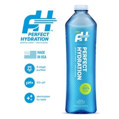 Perfect Hydration cap and label close-up highlighting brand and ingredient clarity