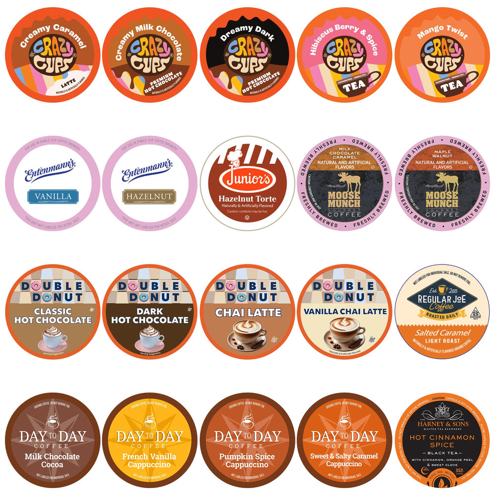 Perfect Samplers front packaging showing 20-count variety pack for easy selection