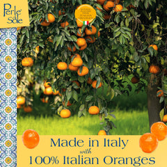 Perle di Sole close-up orange drop highlighting glossy shell and inviting color, fresh flavor