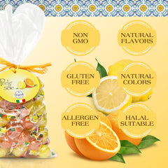 Perle di Sole pile of individually wrapped candies convenient for sharing