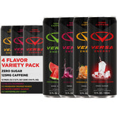 PEScience VERSA front can showing label and flavor in clear view, highlights convenience