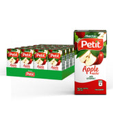 Petit front packaging showing label and apple imagery for quick recognition and appeal