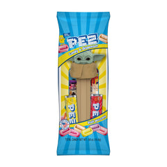 PEZ dispenser held in hand showing size and easy-to-use candy release