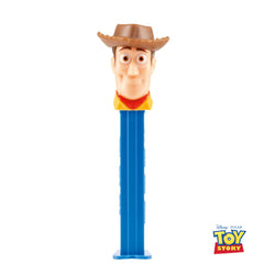 Close-up of a PEZ Toy Story 5 dispenser head showing character detail
