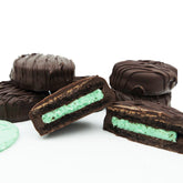 Philadelphia Candies front packaging showing dark chocolate covered mint OREO cookies, ideal for gifting
