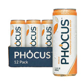 CLEAR CUT PHOCUS peach front packaging highlighting zero sugar benefit