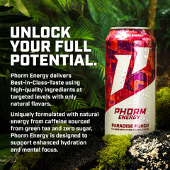 PHORM ENERGY top-of-can open view showing ready-to-drink convenience for on-the-go use
