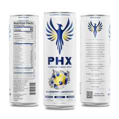 PHX being poured into a glass to show clarity and hydration benefit