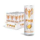 PHX front can orange flavor showing branding and vibrant look for quick recognition