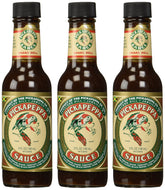 Pickapeppa front label on 5 oz bottle showing brand and vintage flavor benefit