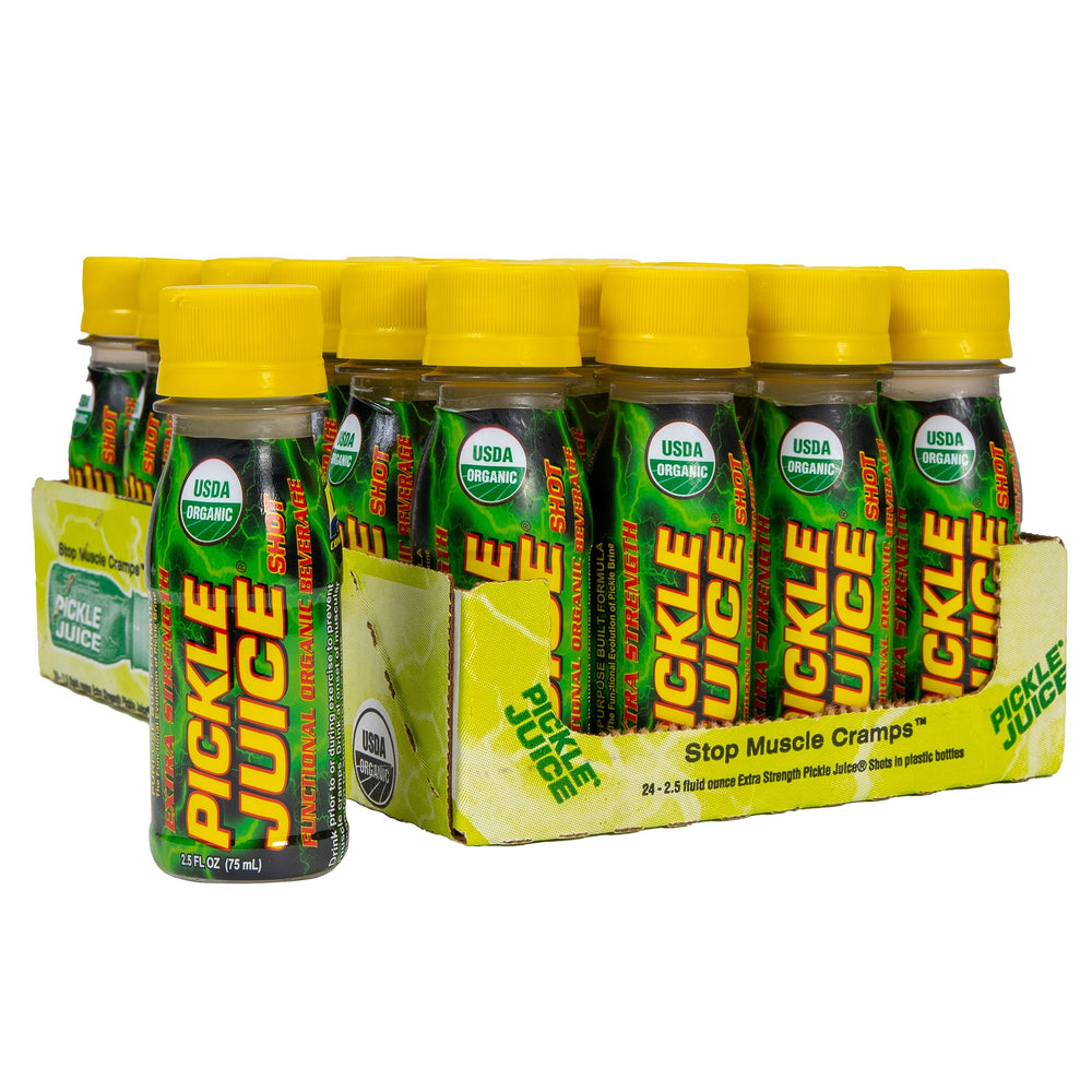Pickle Juice front packaging showing 24-pack and quick relief benefit