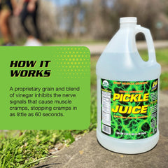 Mixed serving of Pickle Juice in water bottle for sustained hydration