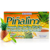 PIÑALIM front packaging showing 30 tea bags and flavor benefits