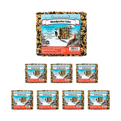Pine Tree Farms front view of 2.5 lb woodpecker seed cake package showing product and pack benefits