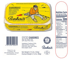 Pinhais olive oil spicy open tin with whole chili and added warmth