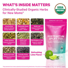Pink Stork pyramid sachet close-up demonstrating biodegradable sachet and convenience