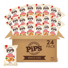 Pipcorn front packaging showing bold Fiery Cheddar branding and single-serve benefit