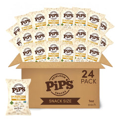 Pipcorn front packaging showing truffle mini popcorn and pack branding benefits