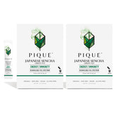 PIQUE front packaging showing pack of sencha tea sticks and branding for convenience