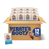 Pirate's Booty front packaging showing 12-count convenience and cheesy appeal