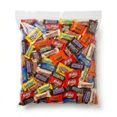 Pisoka front of pack showing assorted fun‑size chocolates and large bag for convenience