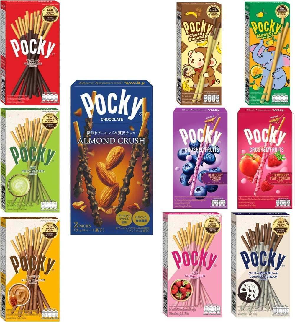 Planet Allstars front packaging showing the Pocky variety pack and gifting appeal