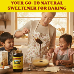 Gingerbread cookies made with Plantation molasses enhancing flavor