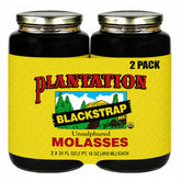 Plantation jar front view showing label and two-pack convenience benefit