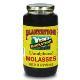 Plantation blackstrap molasses front jug showing packaging and rich color benefit